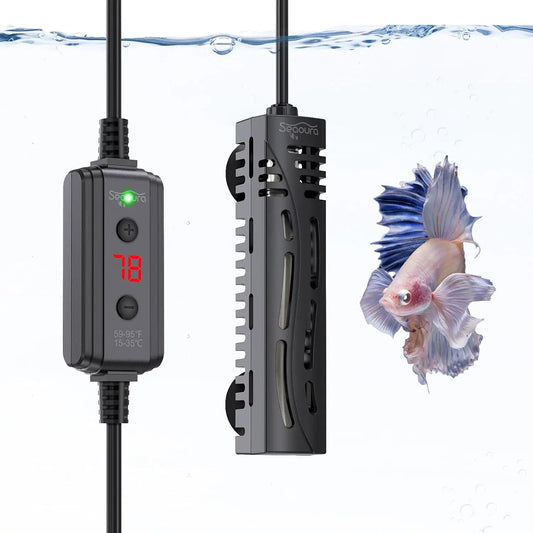 Mini LED Display Aquarium Heater with Temperature Control