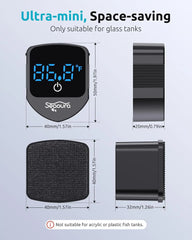 Aquarium Thermometer Magnetic Cleaner