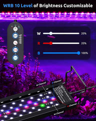 WRB 3 Channel Customizable Aquarium lamp