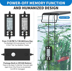 LED Aquarium Light with LCD Monitor
